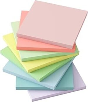 Super Adhesive Pastel Sticky Notes