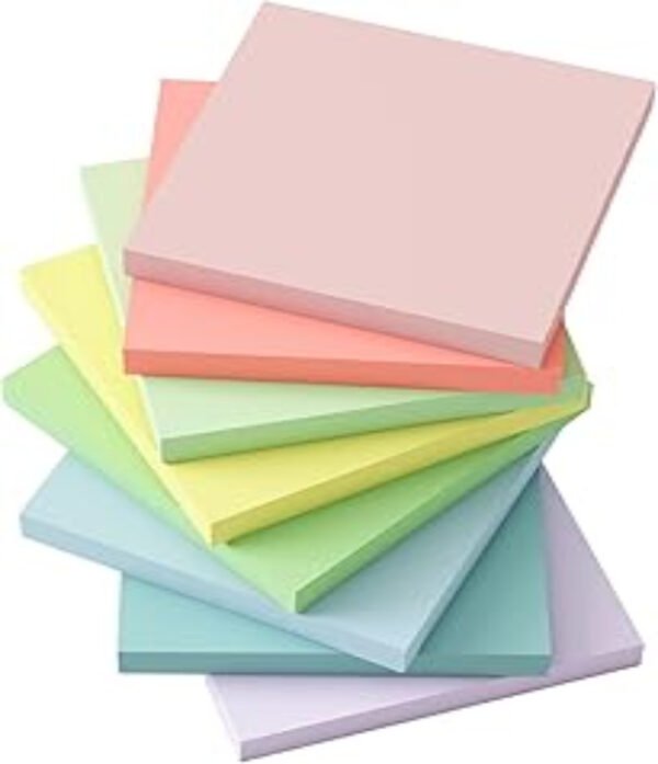 Super Adhesive Pastel Sticky Notes